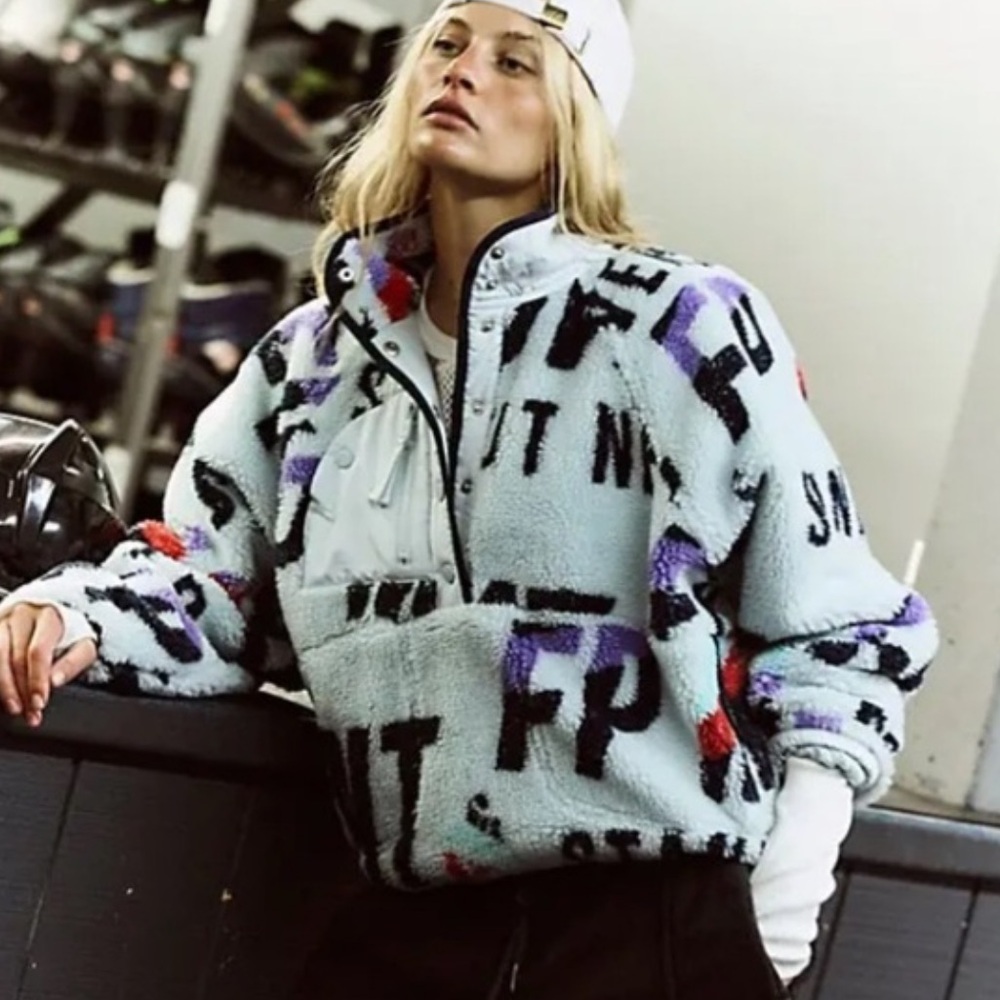 FP HIT THE SLOPES PRINTED FLEECE JACKET